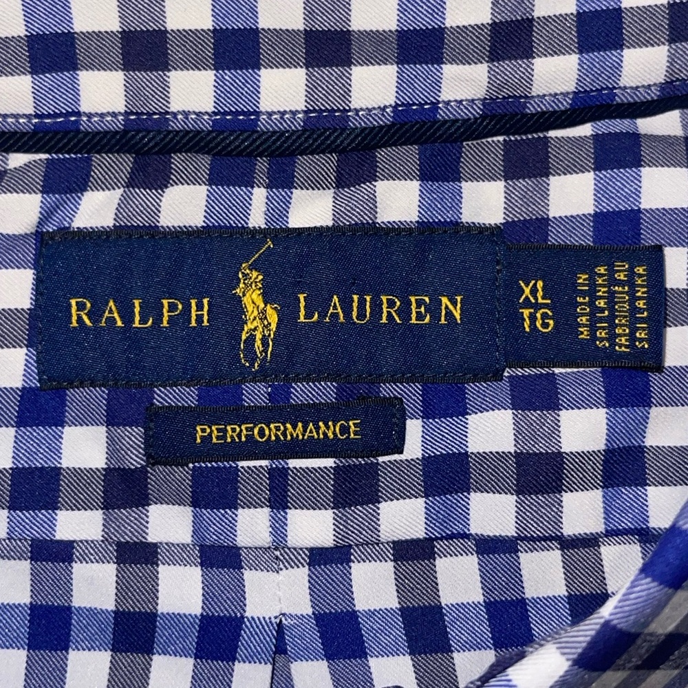 Ralph Lauren Performance Gingham Long Sleeve Mens… - image 6